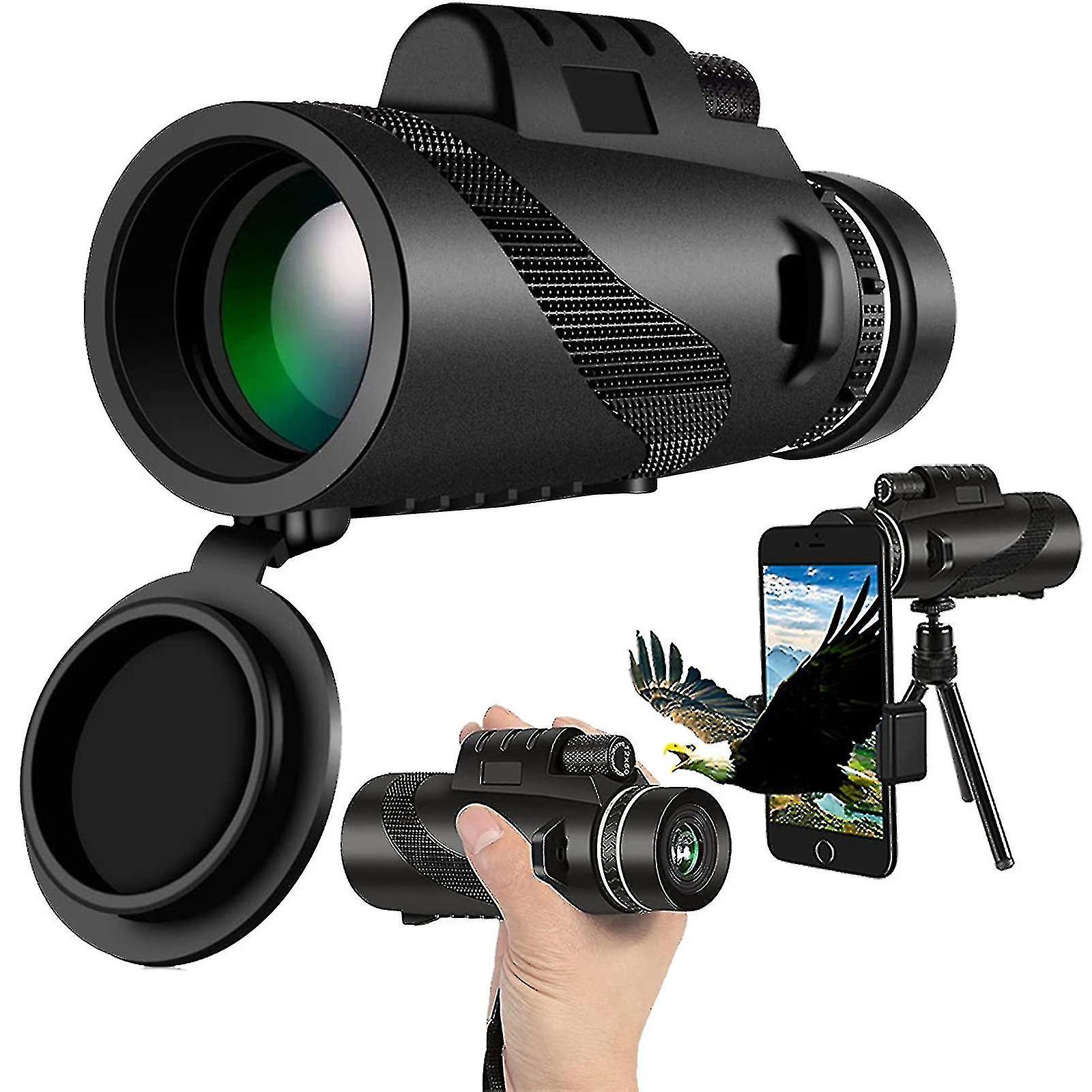 80x100 High Power Monocular Telescope-amesedak Compact & Portable High Definition Monocular For Adults Raoliang