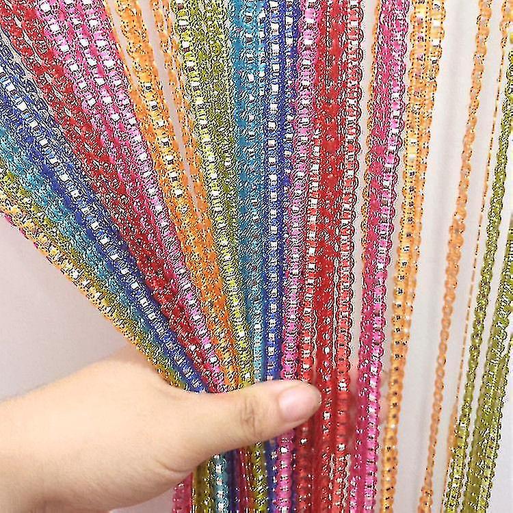 String Door Curtain Fly Insect Bug Screen String For Doorways Divider Or Window Curtain Panel (1pcs, Color)
