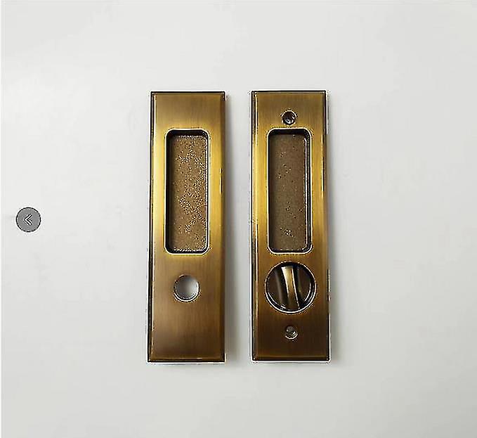 Pocket Door Handle With Key Sliding Door Lock Key Recessed Door Handle 160mm
