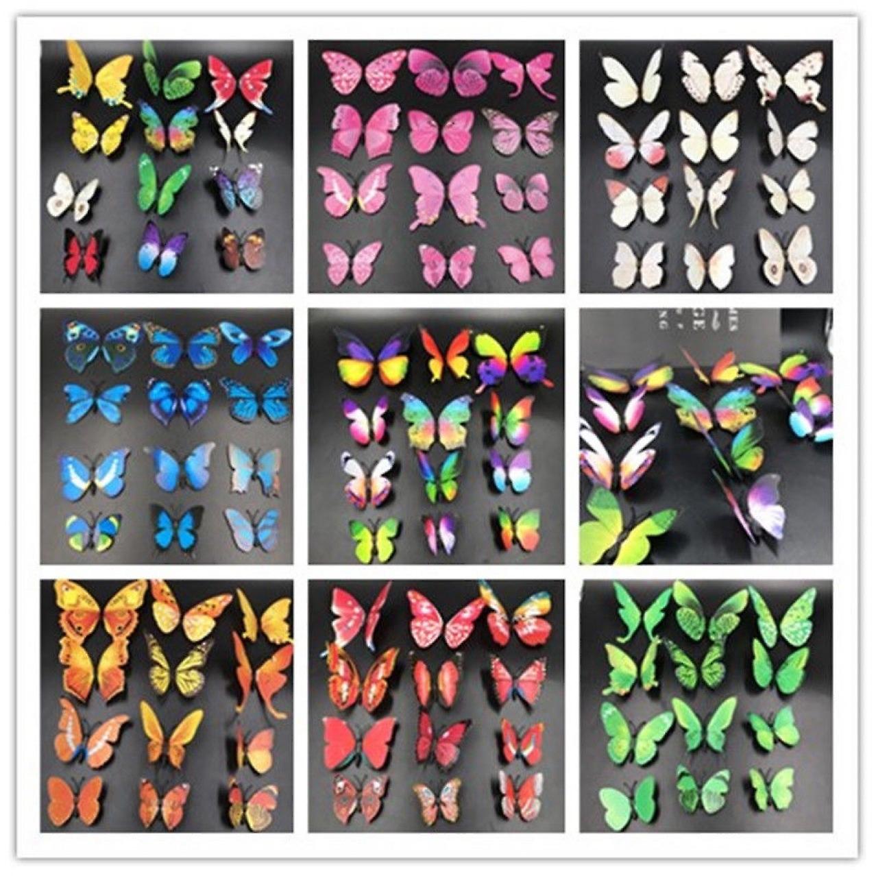 （style 34)1 3D three-dimensional simulated butterfly refrigerator magnet