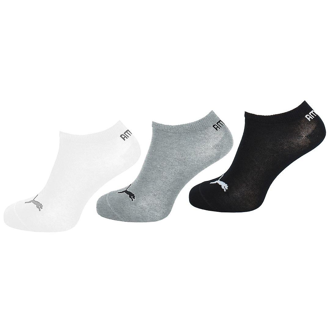 بوما 3 حزمة المدرب الجوارب Unisex الأحذية بطانة الأبيض رمادي أسود 906807 15