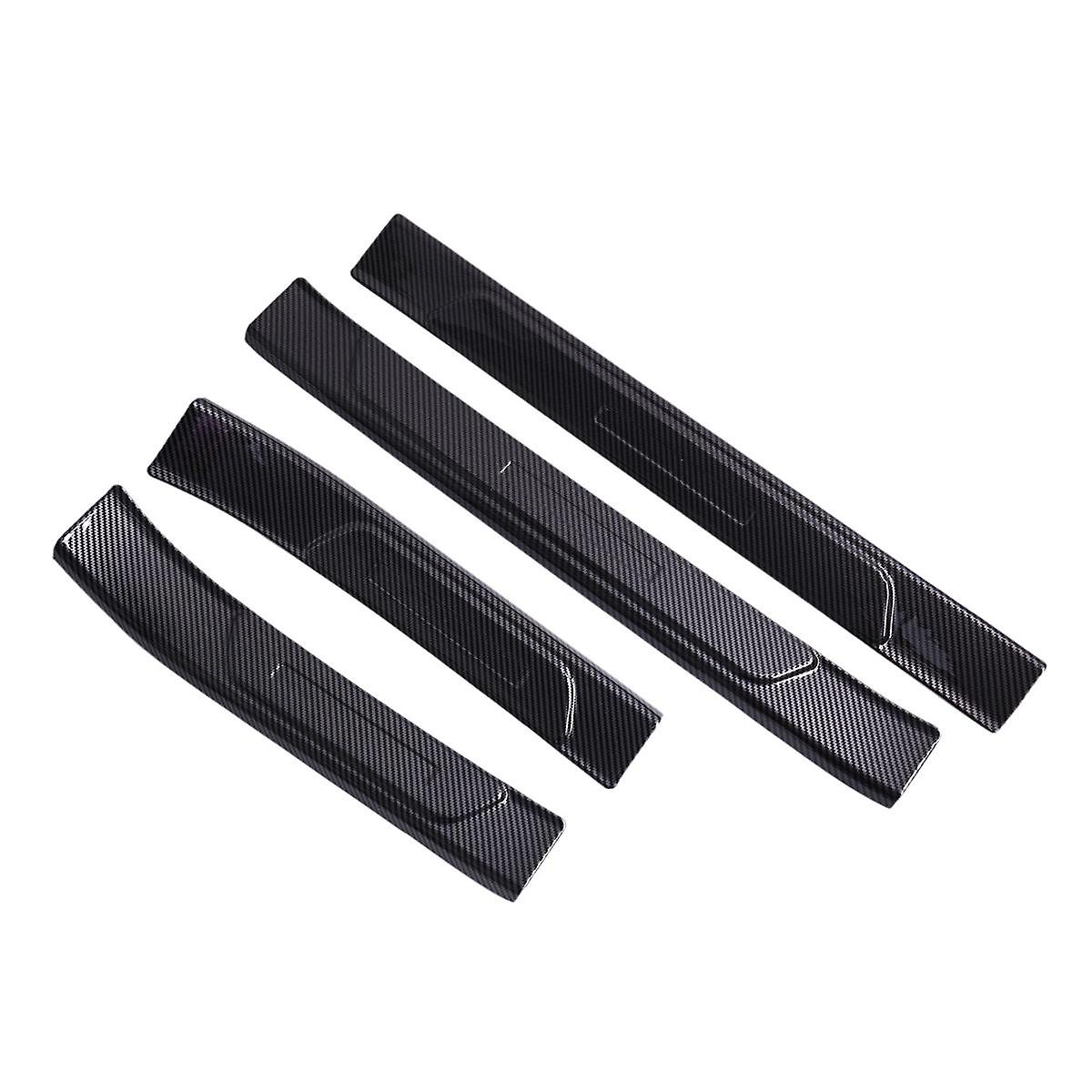 4PCS Outside Door Sill Guards Door Sill Entry Guard Cover Decor Carbon Fiber Color for Seal / ATTO 4