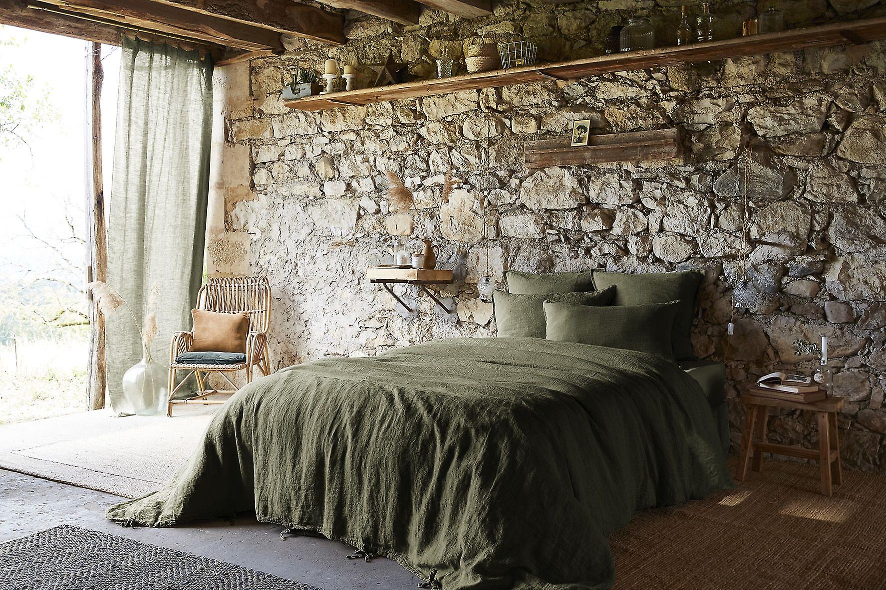 Duvet Cover 240 x 220 cm SOLINE Thyme