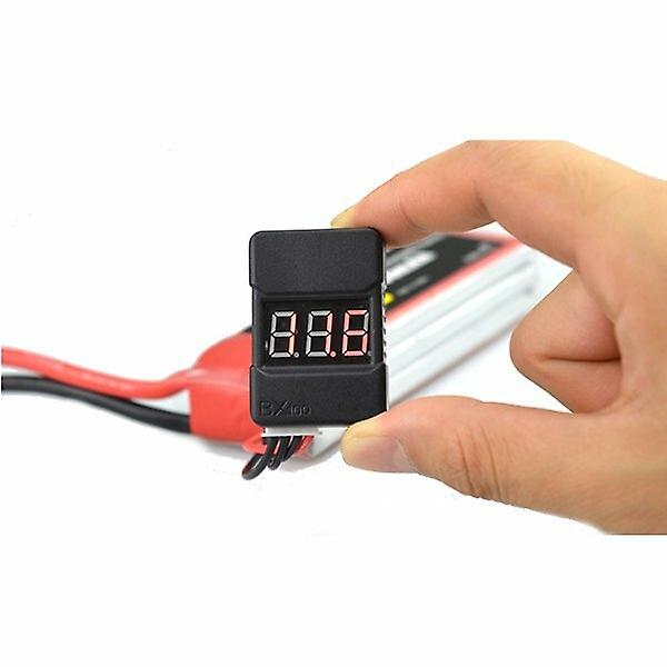 BX100 Battery Voltage Tester Meter Low Voltage Alarm Buzzer For 1~8S Lipo Battery for RC Drone Airpl
