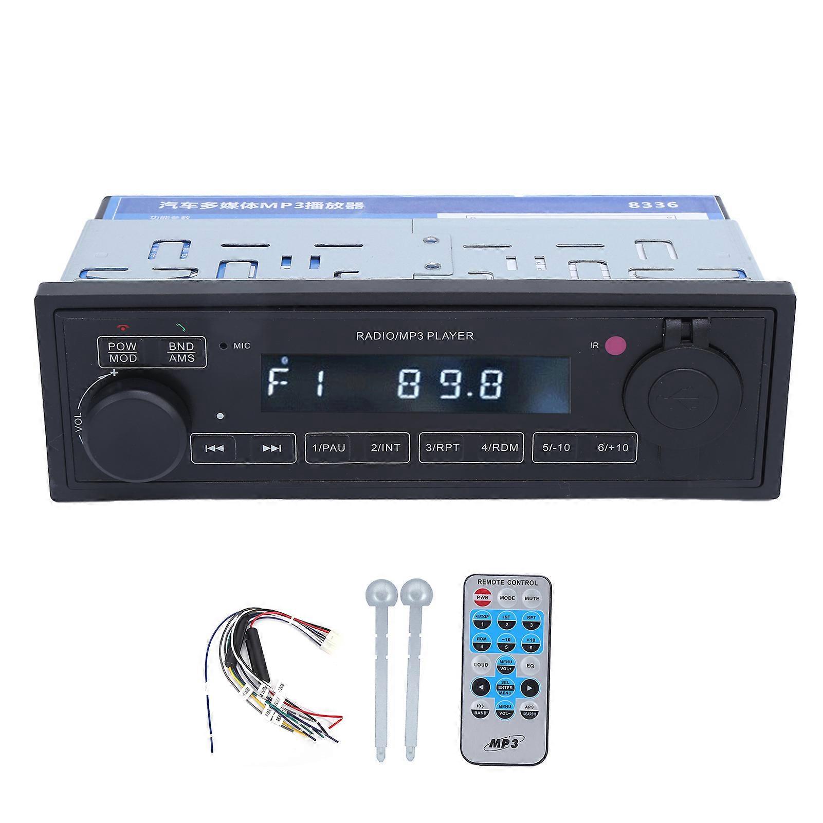 Car Radio Receiver MP3 Player Bluetooth USB Chager with Remote Control for Ships Motorhomes E2U511