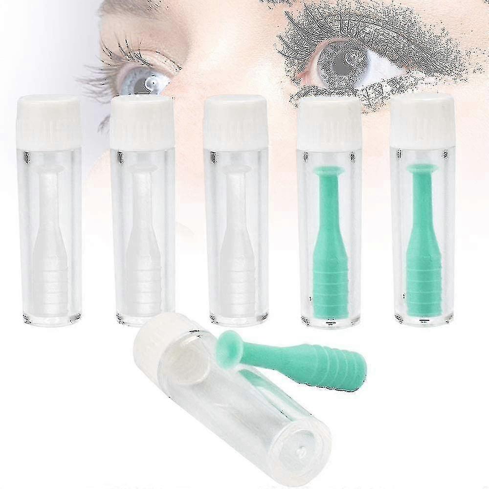 6-Piece Contact Lens Suction Cup Set with Protective Case, Silicone