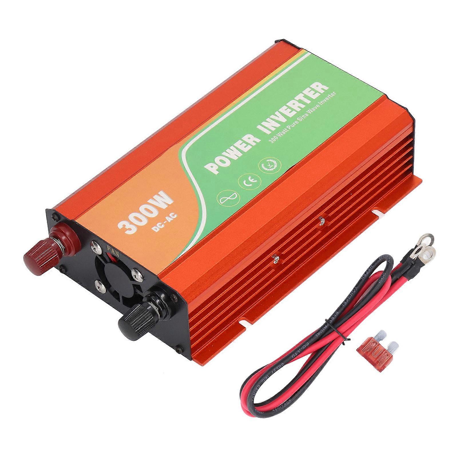 300w Pure Sine Wave Inverter High Frequency Power Inverter Converter With Built In Cooling Fan 220v Output Dc12v