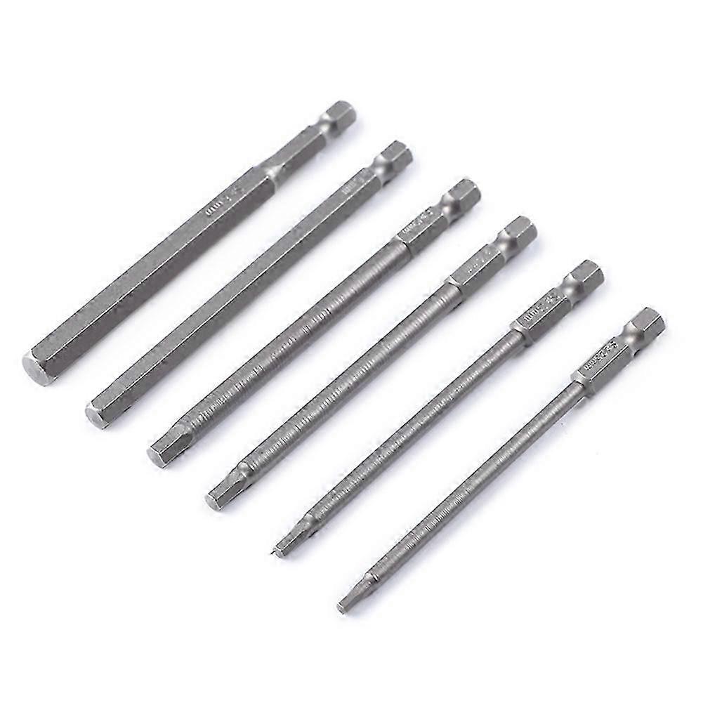 6-piece set of hexagonal screwdriver bits 100mm (2.5/3/4/5/6/8mm)_Sep