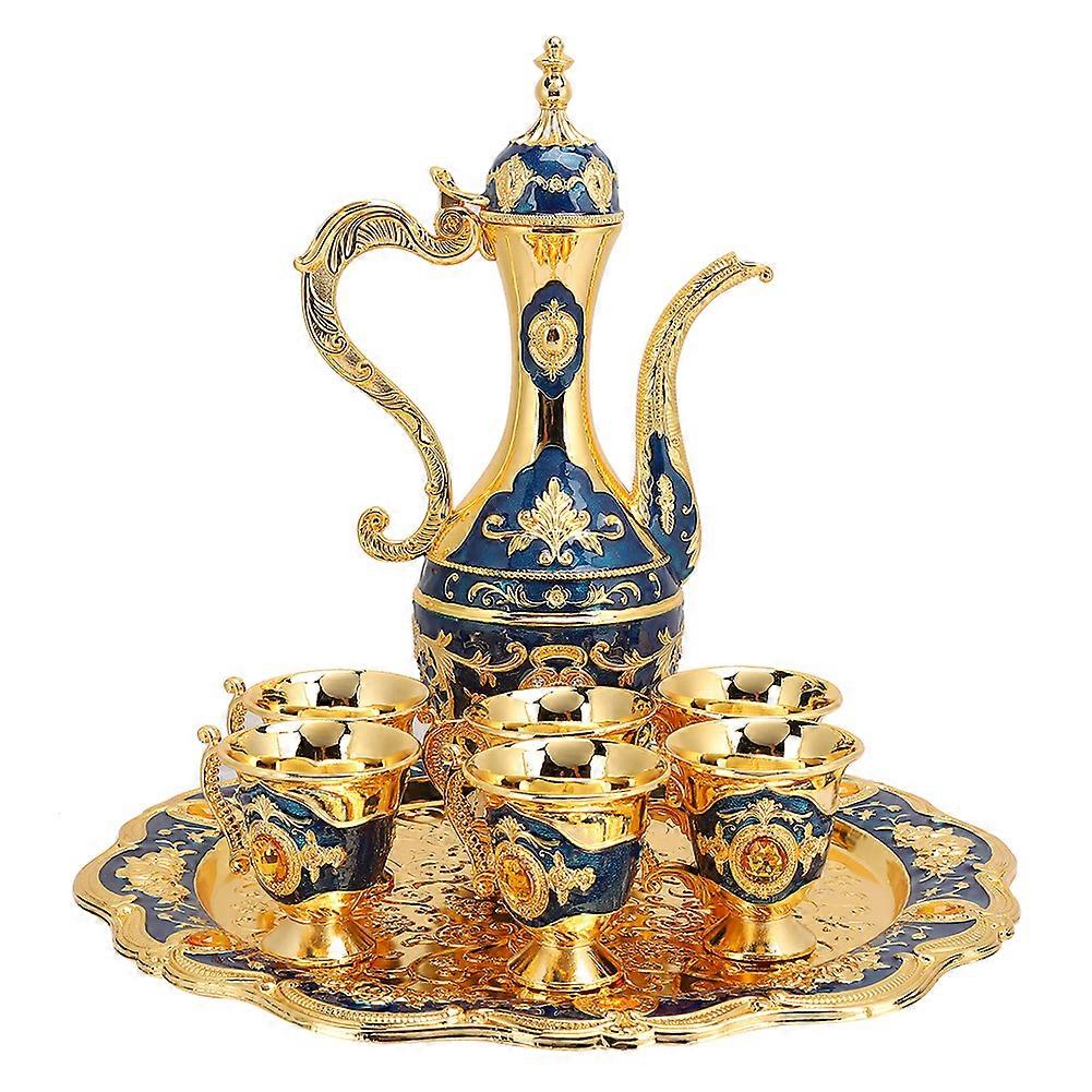 Fém borivó csészék Hip lombik szett Orosz stílus Otthoni Művészet Kézművesség Esküvői ajándékBlue