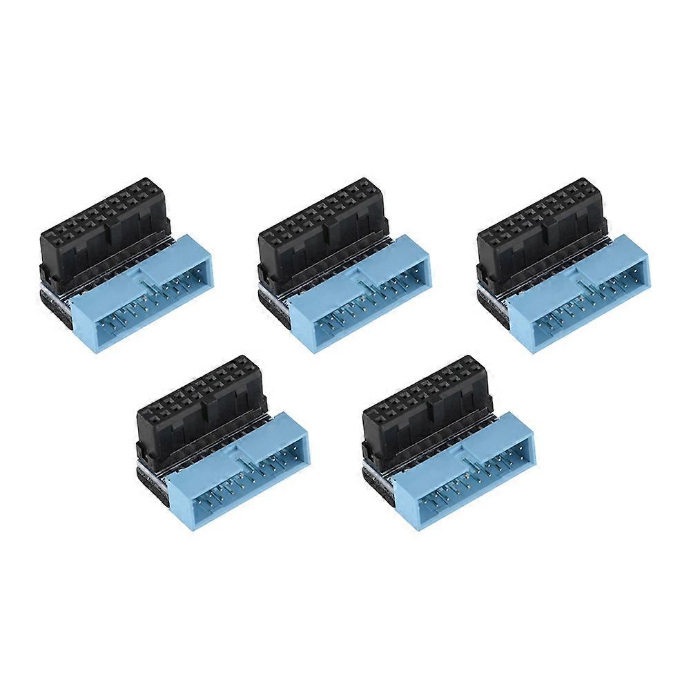 5PCS 90 Degree Angled USB 3.0 19-Pin Motherboard Internal Header