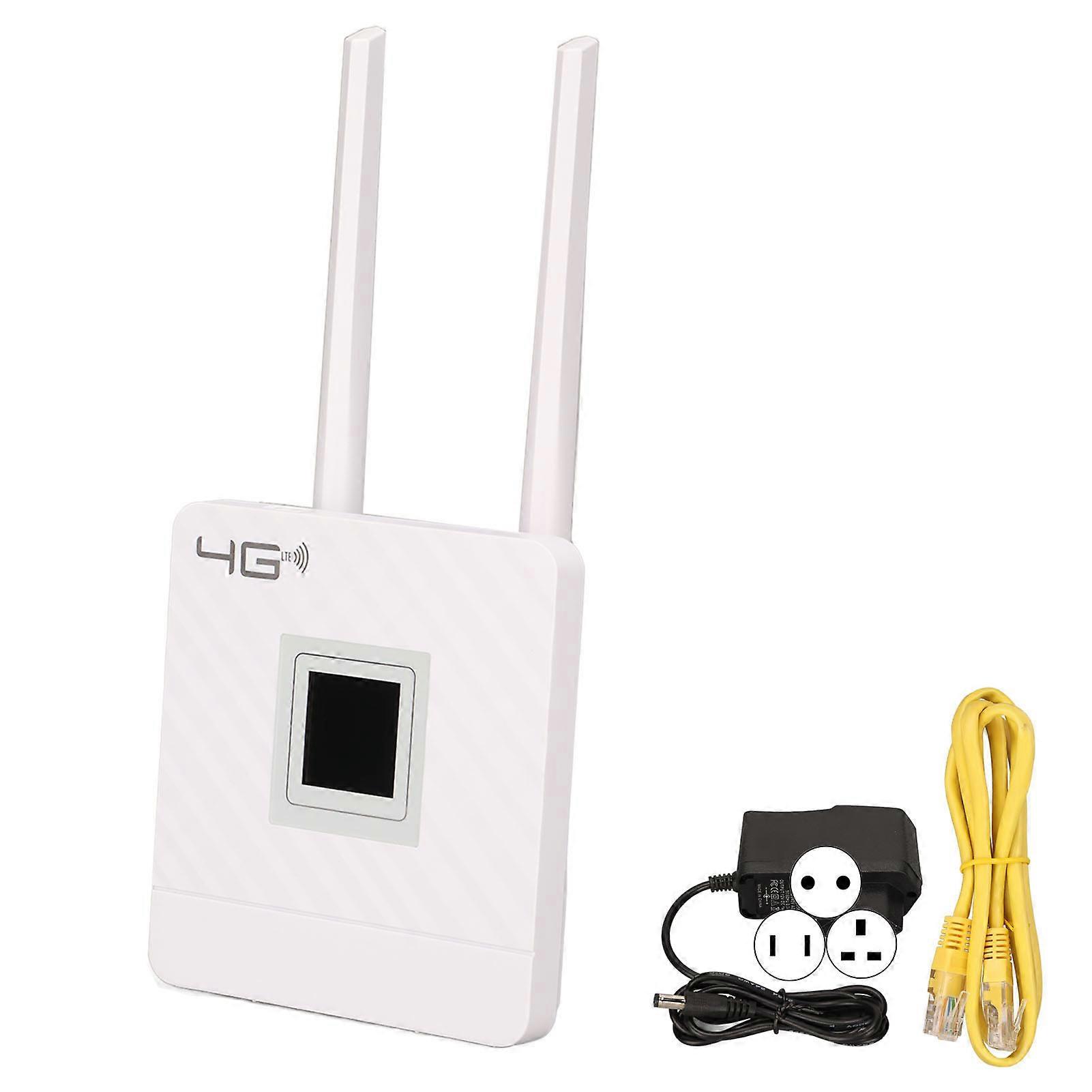 4G LTE CPE δρομολογητής 150Mbps DC 12V 1A 50 έως 60Hz RJ45 ασύρματη διεπαφή 4G με 1.44in έξυπνο ρεύμα επίδειξης LCD 110?240V βούλωμα της ΕΕ