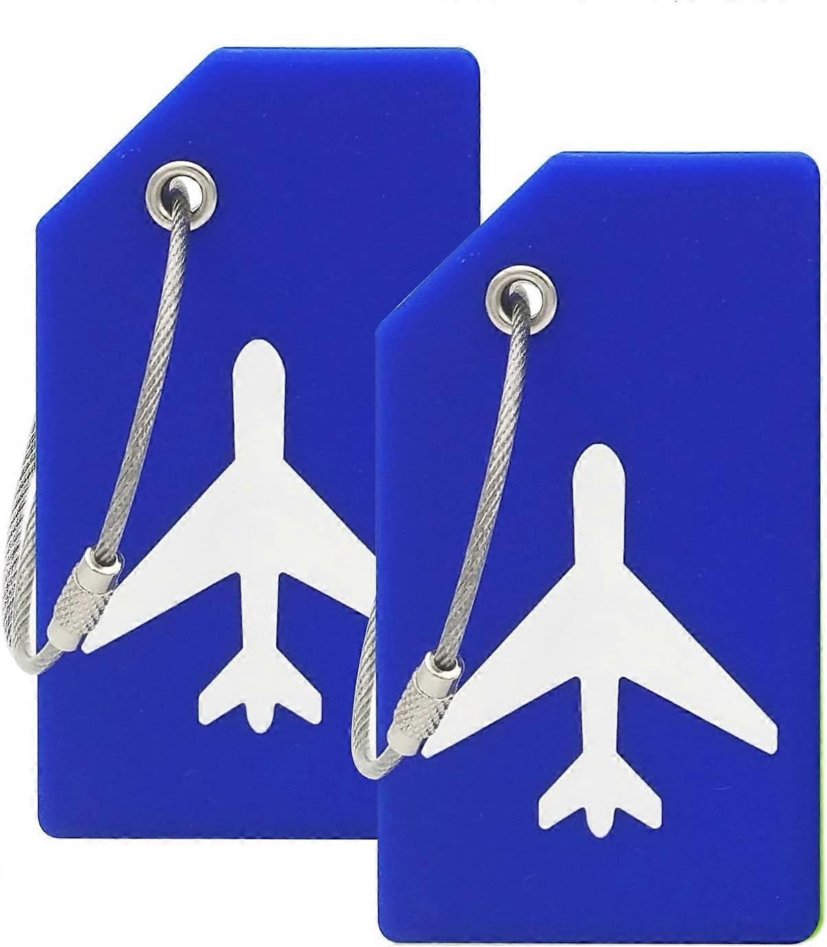 Etiquette de bagage,5--Étiquettes De Bagages En Pvc, Anti-vol, Nom