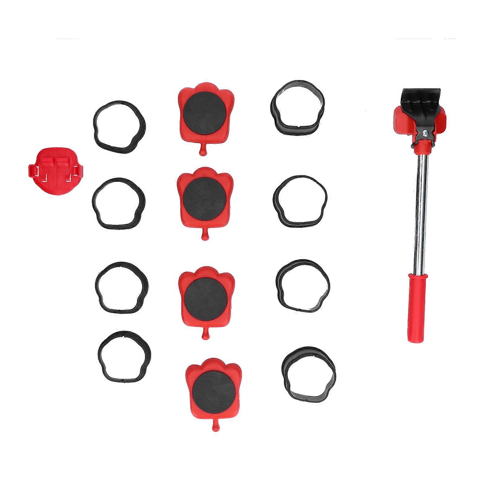 13Pcs Furniture Moving Lifter Adjustable Height Multifunctional Heavy Duty Handling Tool Base