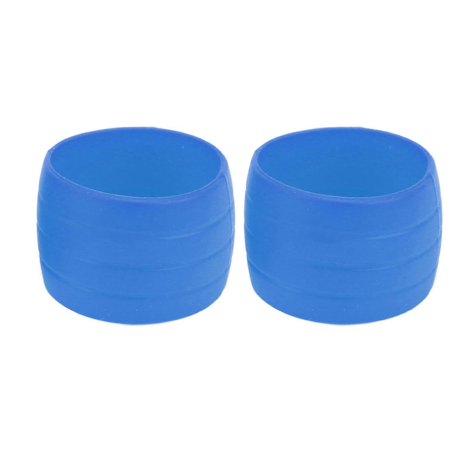RISK Road Bike Handlebar Tape Fixing Loops Bicycle Anti Skid Silicone Handle Strap Protective SleeveA Pair Blue