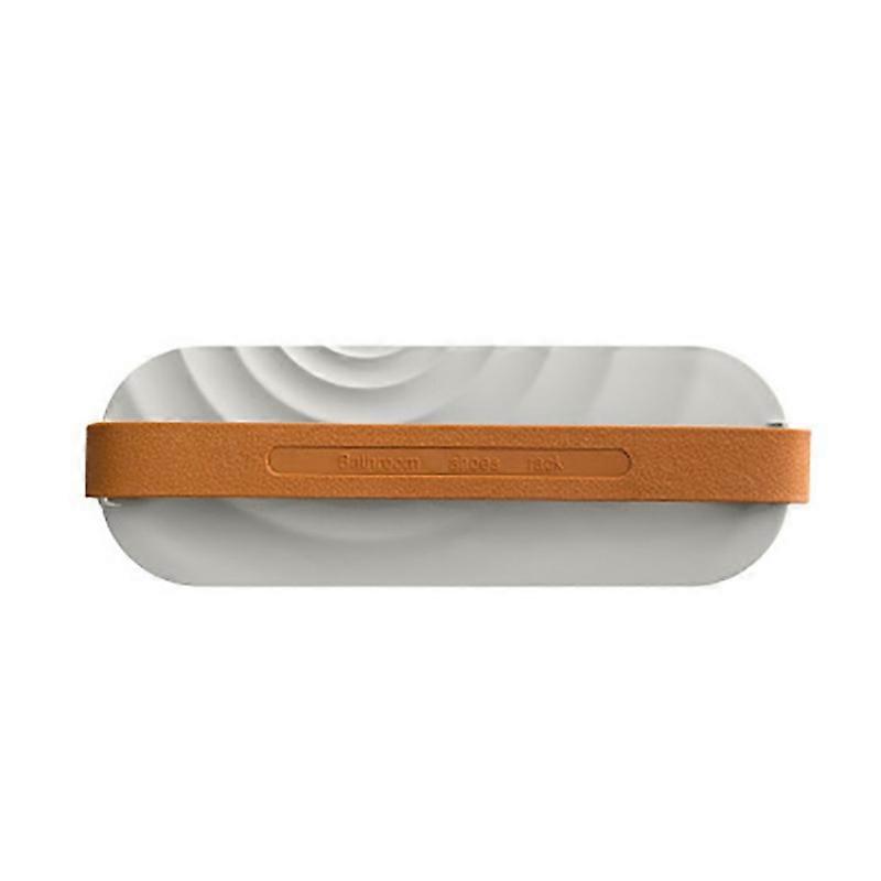 Home Bathroom Wall Mount Self-Adhesive Slipper Storage Bracket (grey)