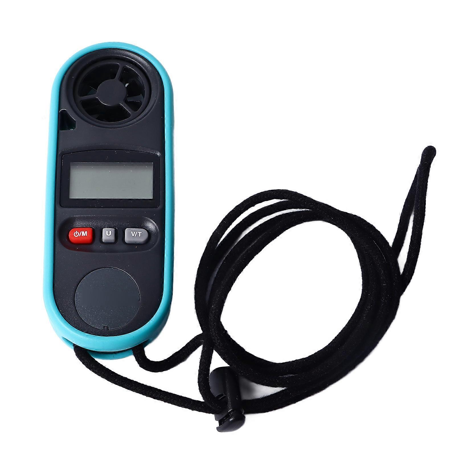 Anemometro Termometro LCD Display Retroilluminato Portatile Portatile Velocità Del Vento Misuratore Di Temperatura Per Uso Industriale Domestico