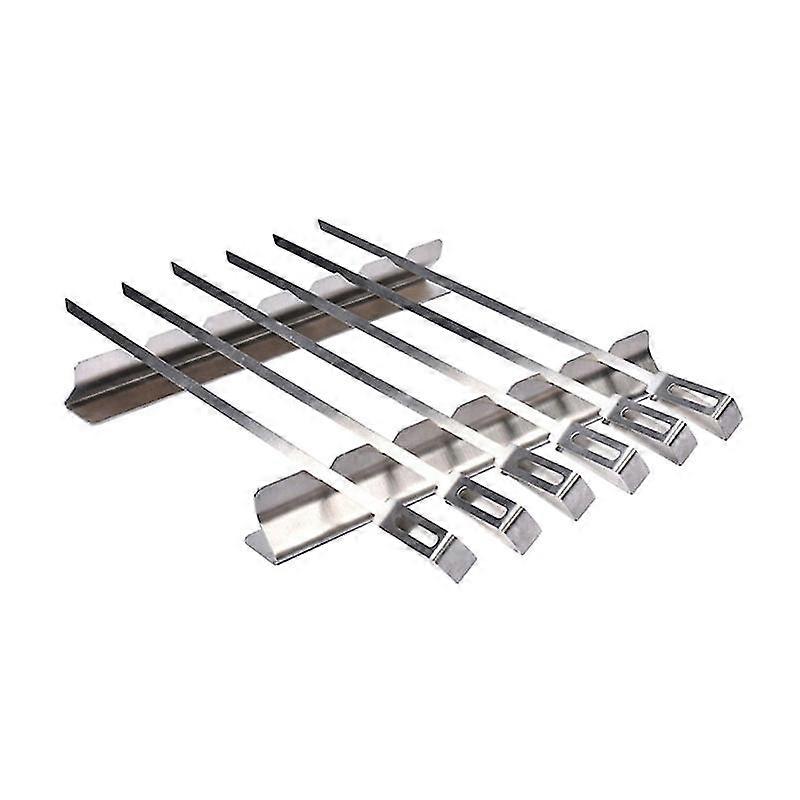 Bbq Skewers With Rack Kebab Skewers Sticks Barbecue Forks Durable And Reusable Barbecue Tool