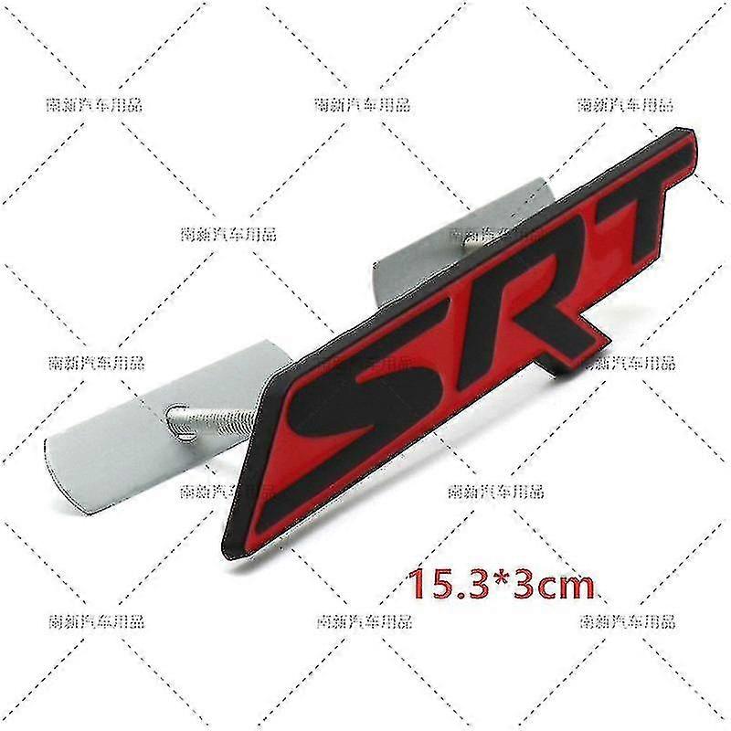 3d Srt Grill Emblem Car Stickers Grille Badge Logo Decal Car Styling For Dodge Charger Srt6 Srt8 Journey Caravan Ram Viper