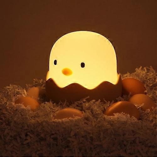 3W Eggshell Chicken Silicone Night Light USB Charging LED Smart Sensor Children Bedside Lamp