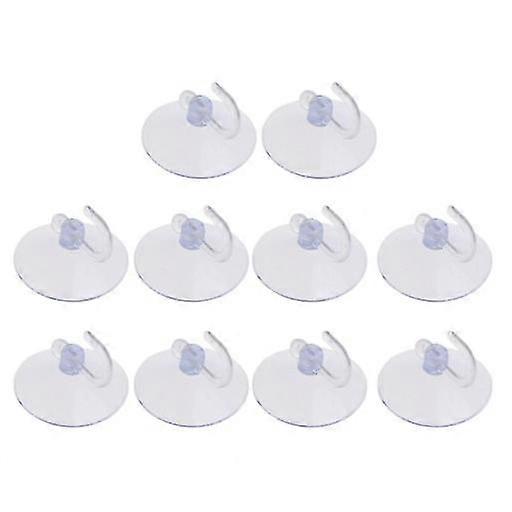 10pcs Strong Suction Cup Hooks Glass Window Wall