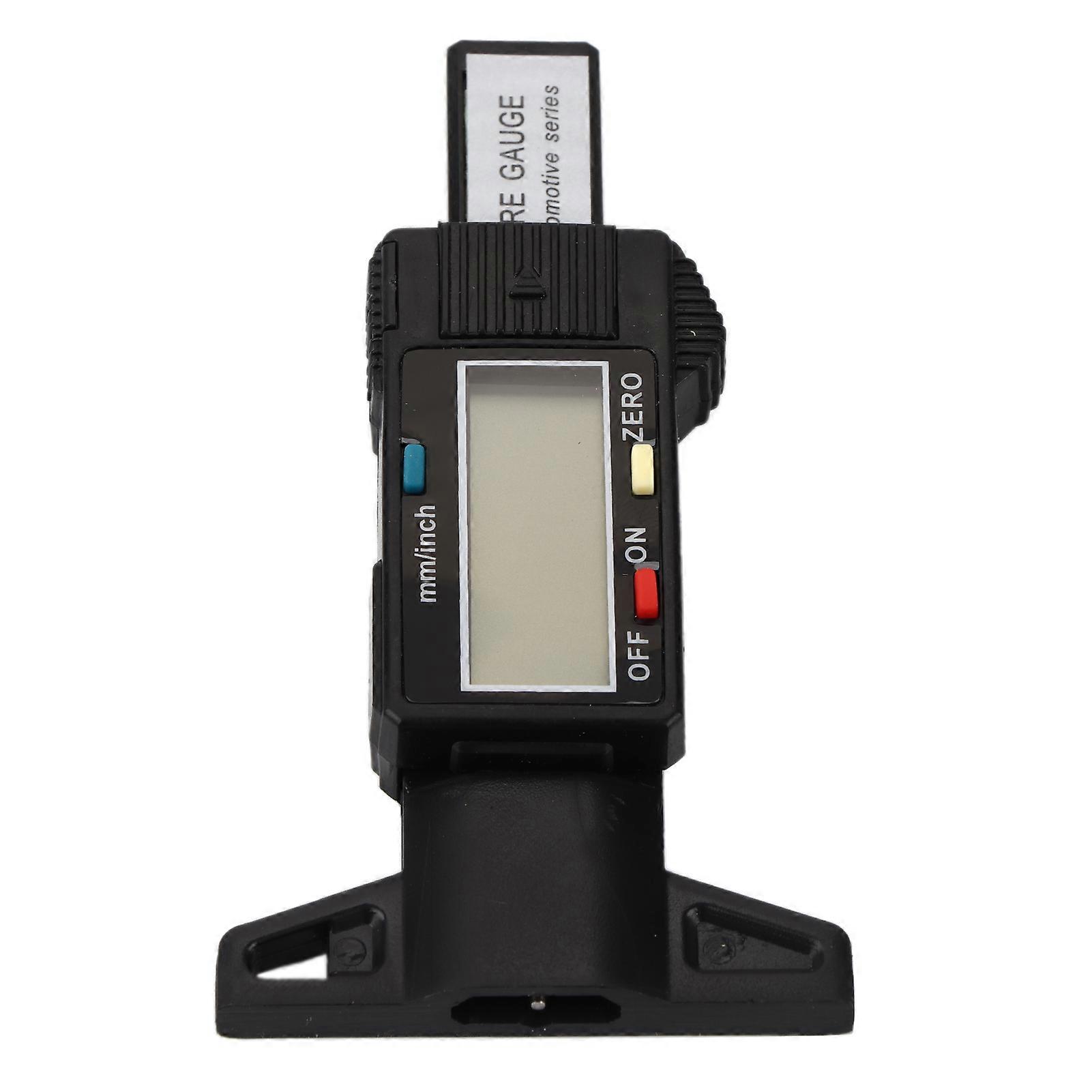 Auto Digitaler Reifenreifen-Profiltiefenmesser 0?25,4 mm Messwerkzeug-Messschieber LCD-Display Schwarz