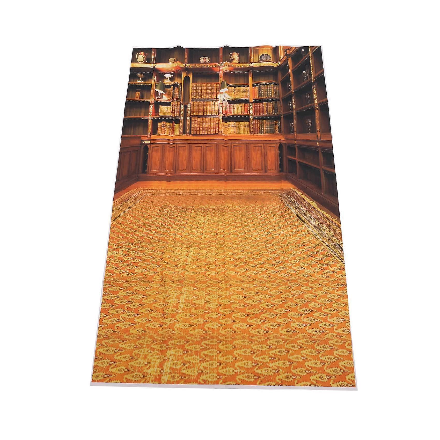 Retro Study Library Books Shelf Photography Photo Background Backdrop Prop 3X5FT