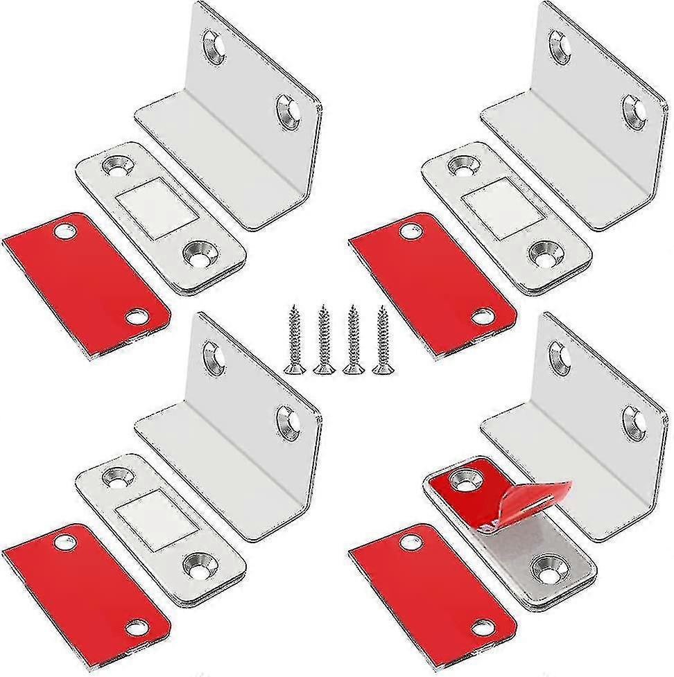 Cabinet Door Magnetic Catch 4 Pack Ultra Thin Magnetic Cupboard Catches