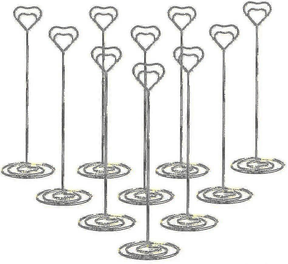 10pcs 8.6" Tall Place Card Holders Table Number Stand Table Card Holders Table Picture Holder Wire