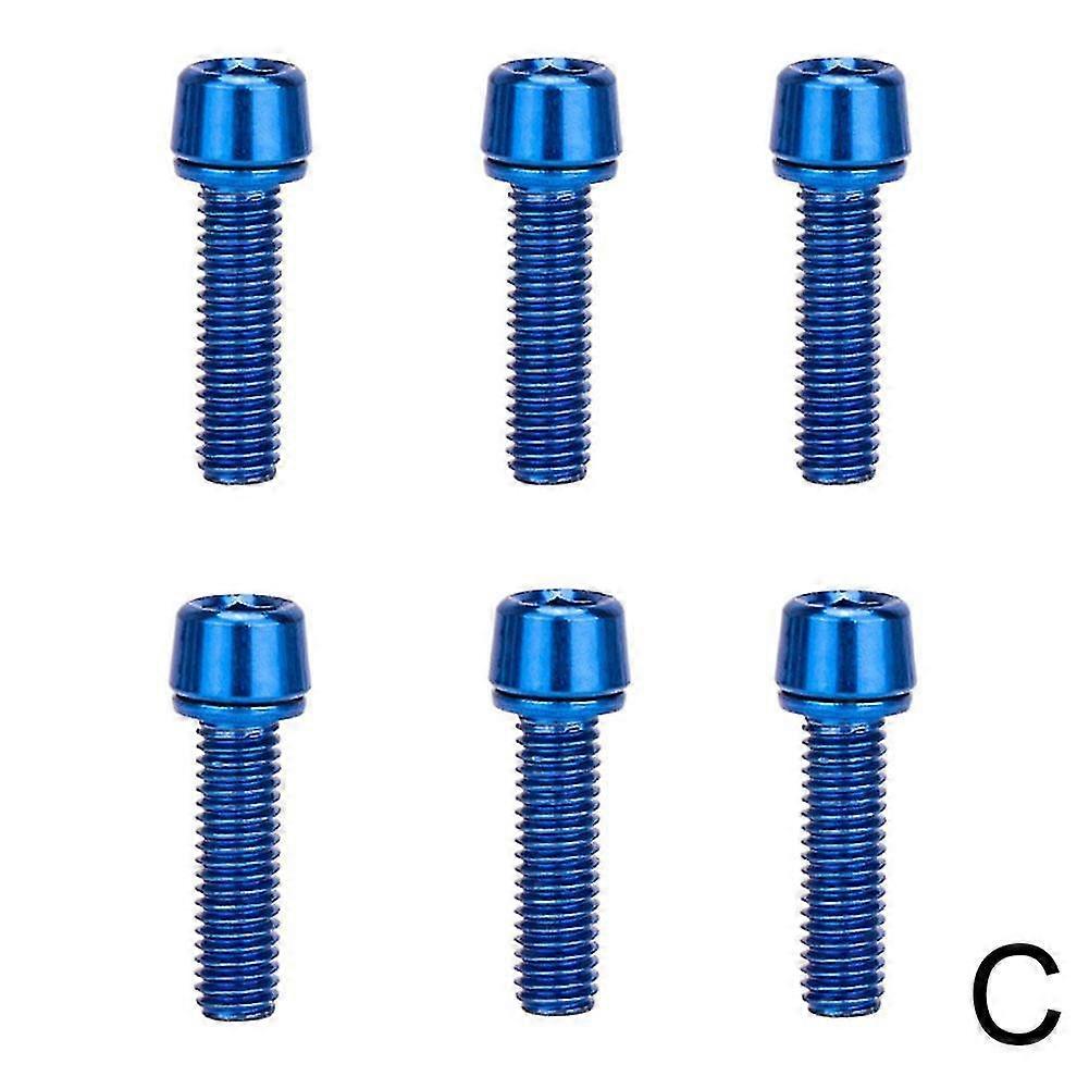 MTB Yol Bisikleti Gidon Kök Yükseltici Vidalar için 6 adet M5 * 18mm Paslanmaz Çelik Cıvata