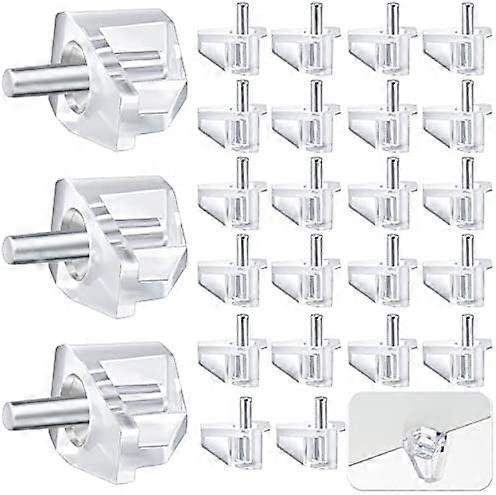 100pcs 3 Millimeters or 1/8 Inch Shelf Support Peg Clear Plastic Support Small Cabinet Shelf Pins Replacement Peg Cabinet Shelf Supports