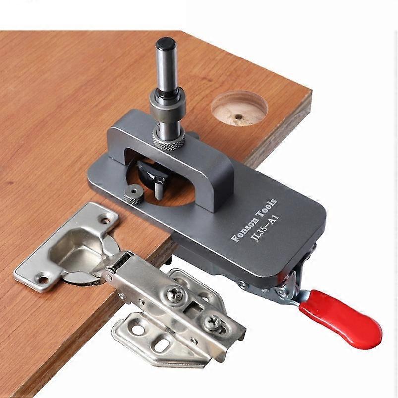 Hinge Jig 35mm Hole Opener,Cabinet Hinge Jig Drilling Hole Puncher Accurate