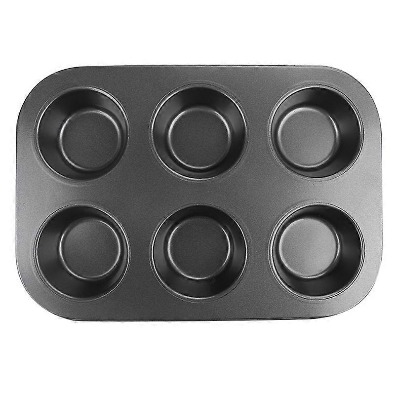 6-Cup Non-Stick Cake Mold Baking Cupcake Tray Pan Kitchen DIY Bakeware Tool KAESI