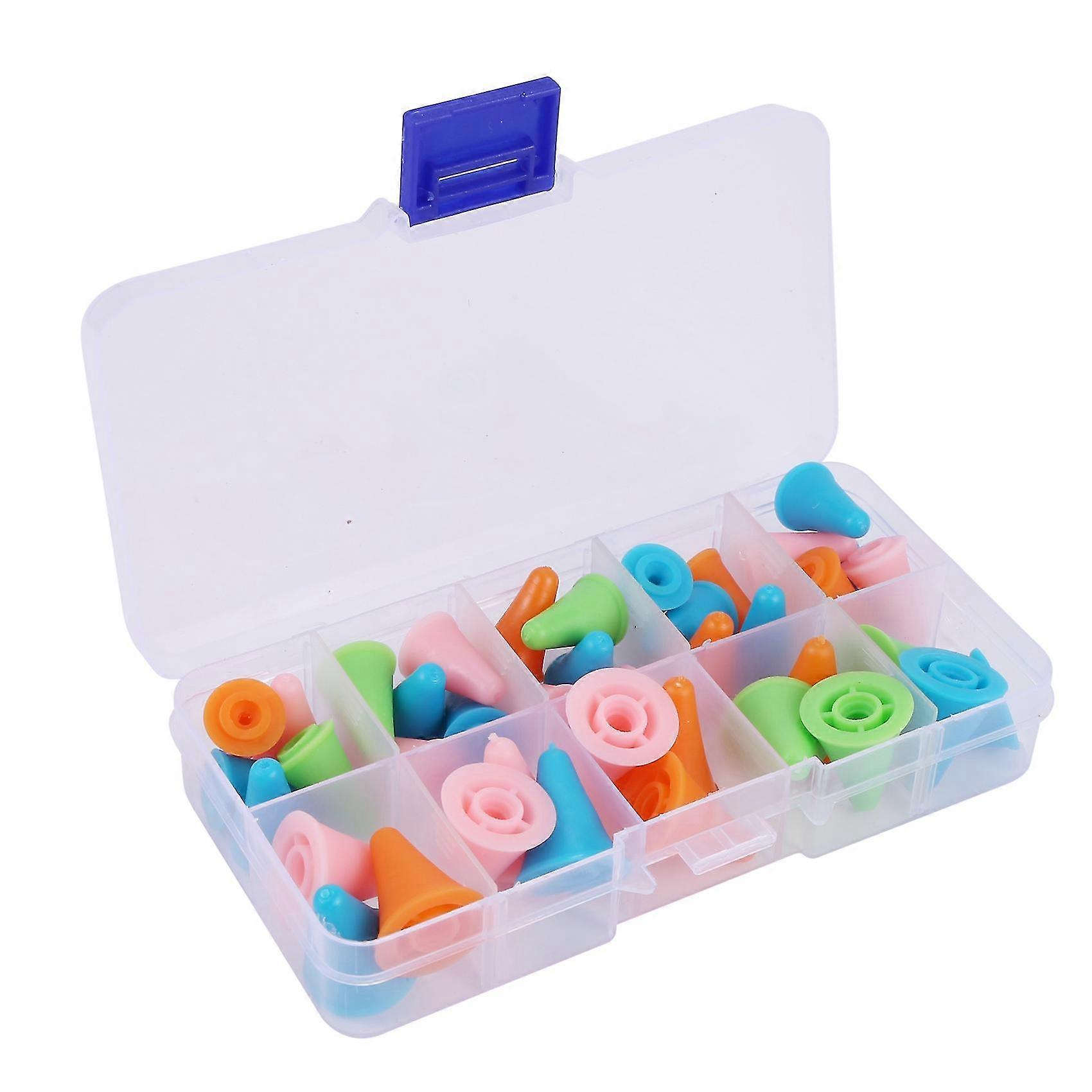 40 Pieces Multi-colored Needle Point Stoppers Needle Point Protectors Needles Knitting Accessories