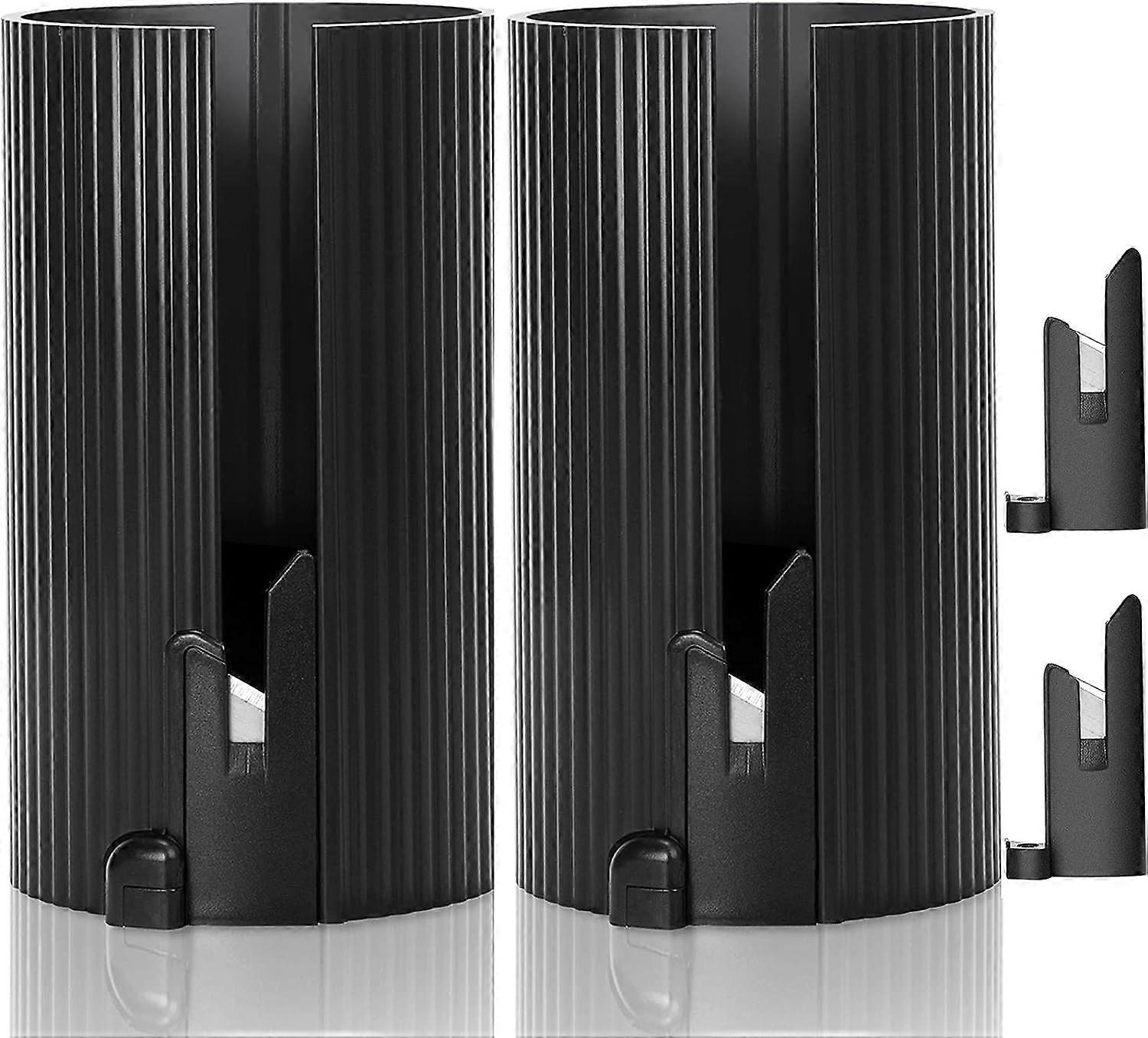 Replaceable Sliding Roll Paper Cutter [2 Pcs ] black