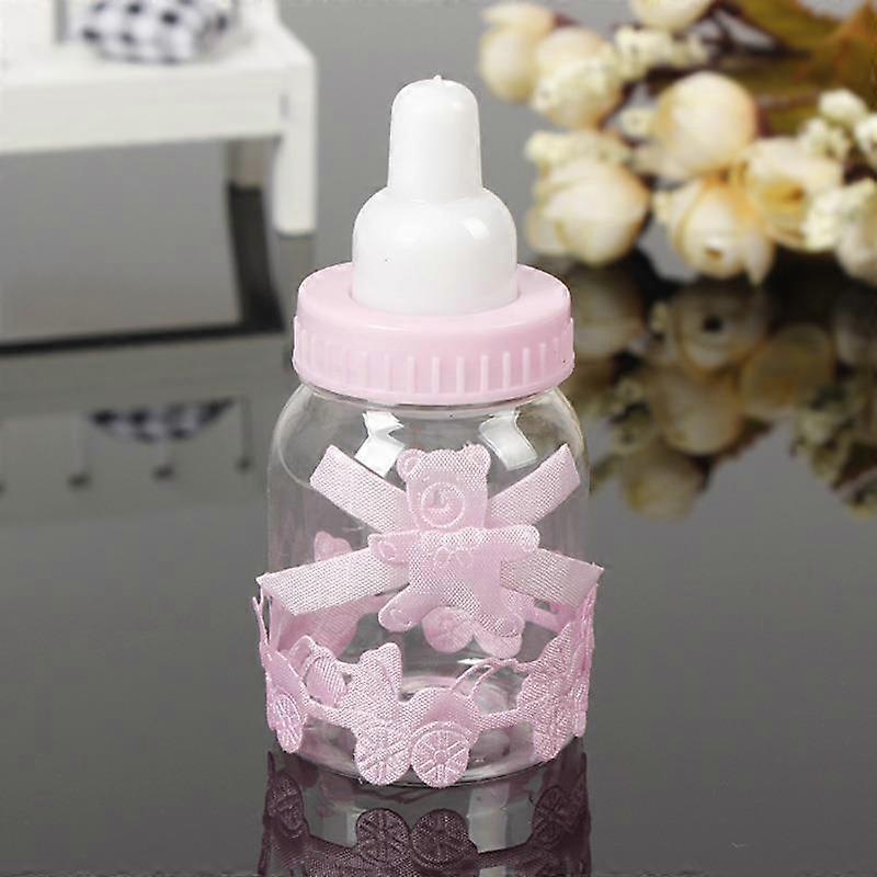 3 قطع / 6 قطع / 12 قطعة / 24 قطعة زجاجات تغذية صغيرة فتاة صبي استحمام الطفل صناديق هدايا حزمة التعميد المعمودية حزب لوازم الشوكولاته