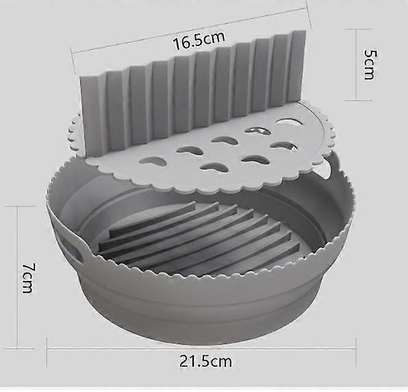 Air fryer silicone cookie sheet foldable round cookie sheet mat