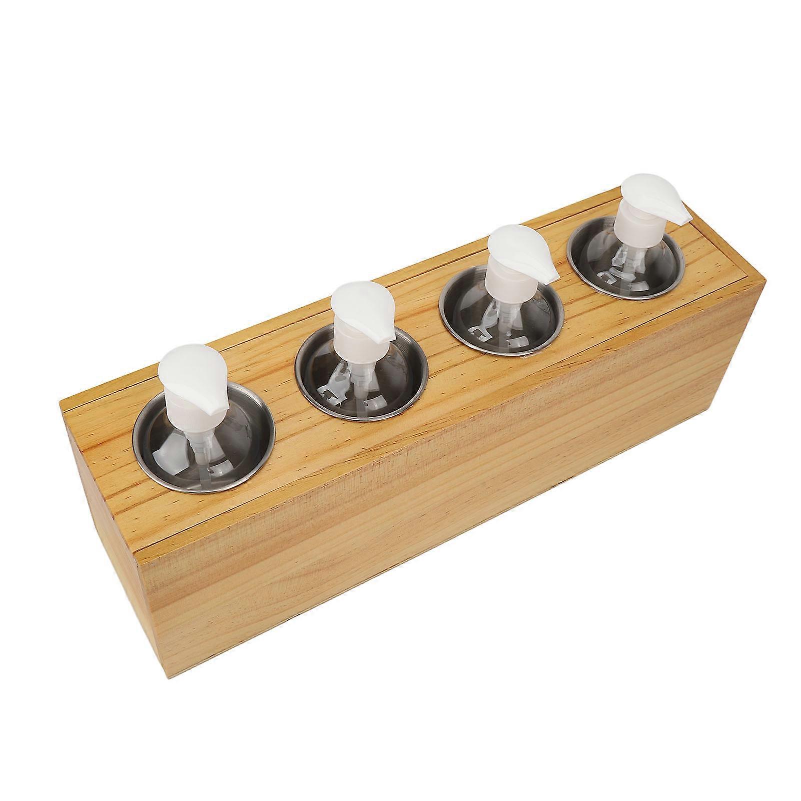 Massage Oil Heater 4 Bottles Constant Temperature Quick Heating Removable Lotion Warmer 110240V UK Plug