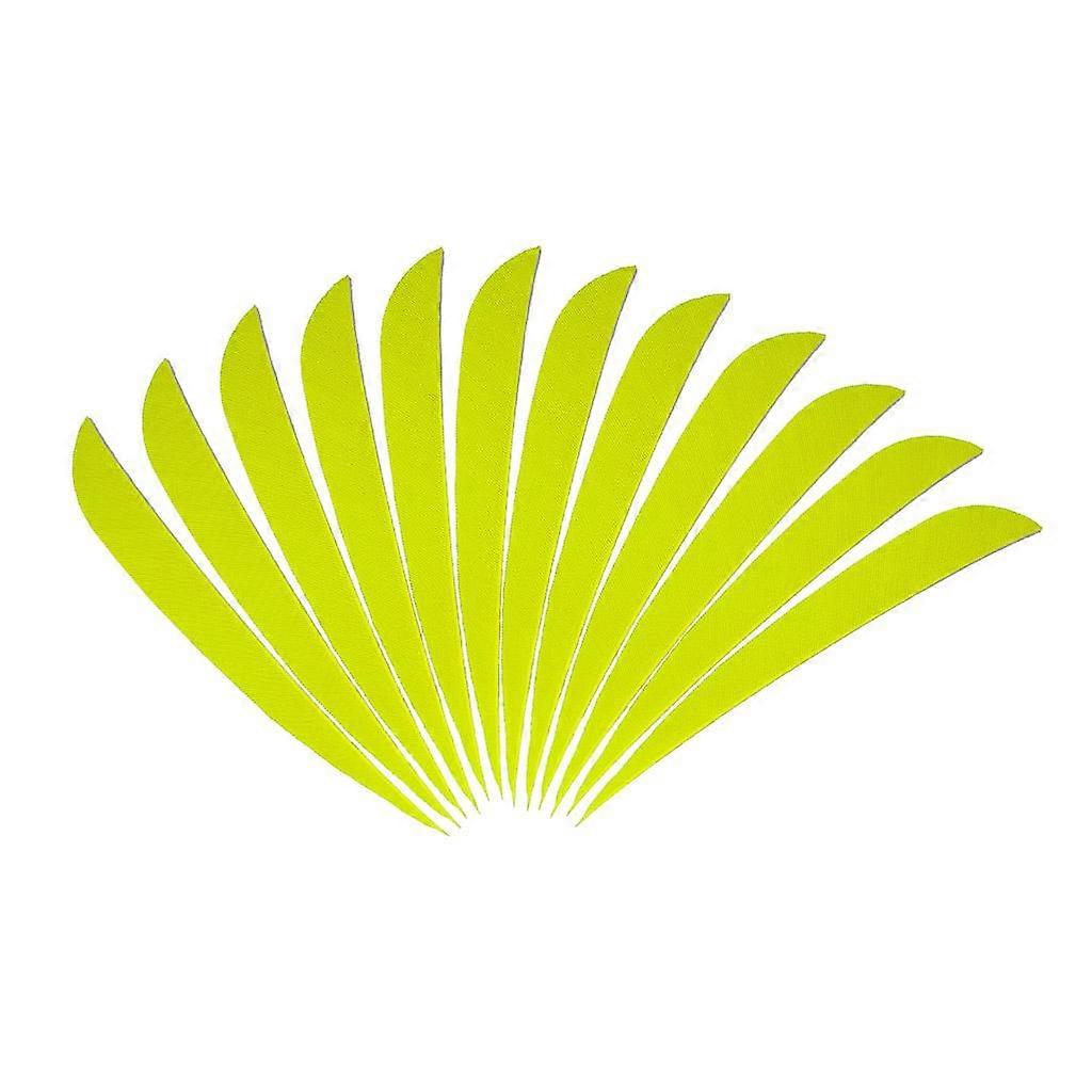 12pcs 3inch τοξοβολία βέλος Τουρκία φτερά Fletchings πτερύγια φθορίζει κίτρινο