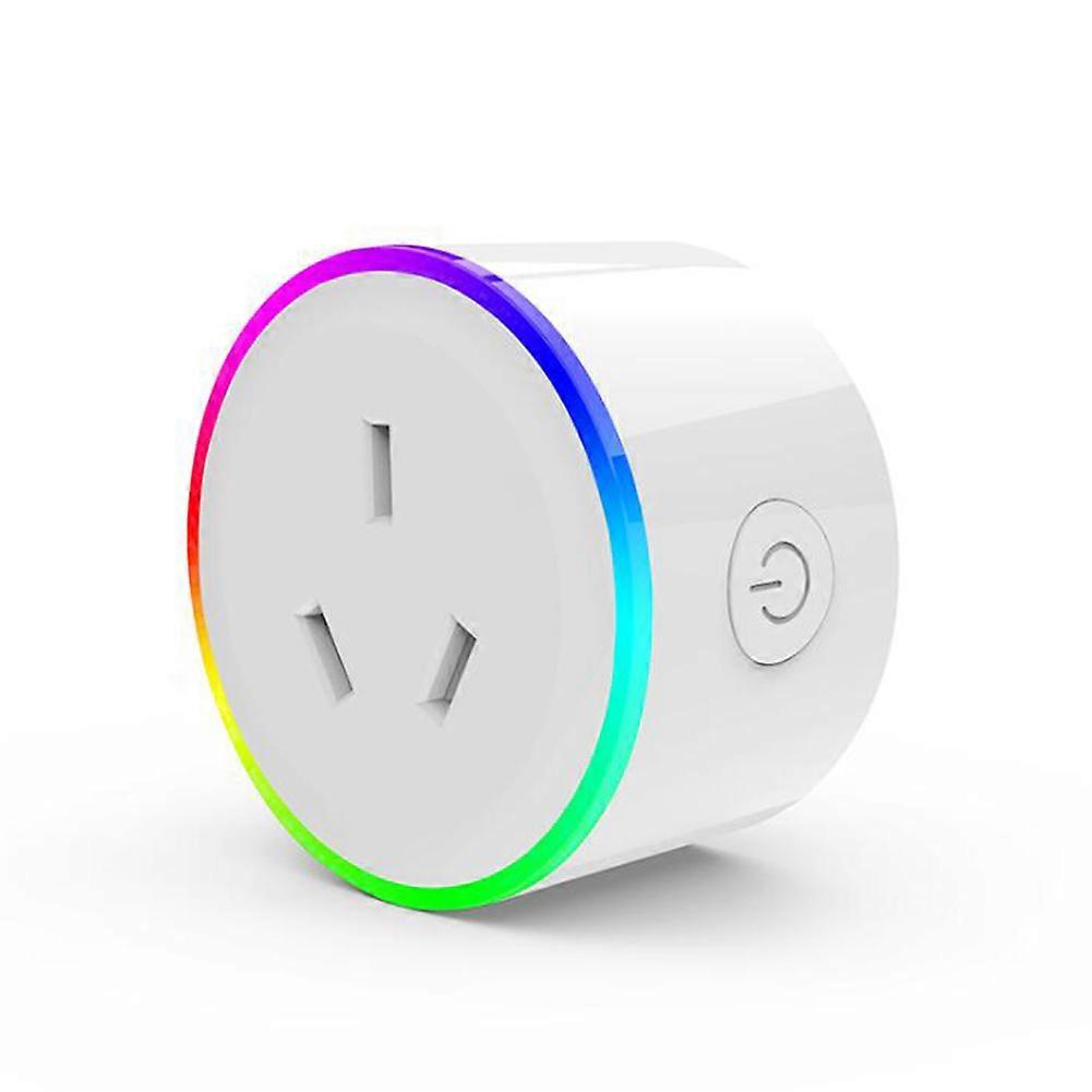 Wifi Smart Plug with Changeable Colorful LED Light AU Plug 100?240V