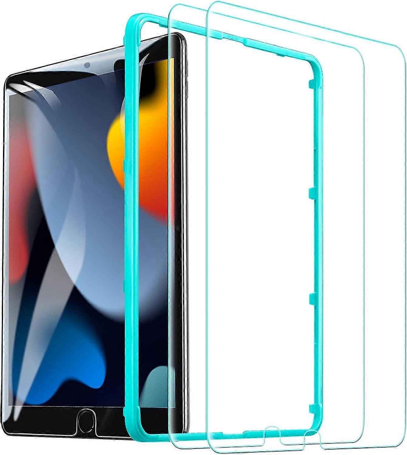 Verre trempé compatible avec iPad 9 2021 / iPad 8 2020 / iPad 7 2019, résistant aux rayures, Installati