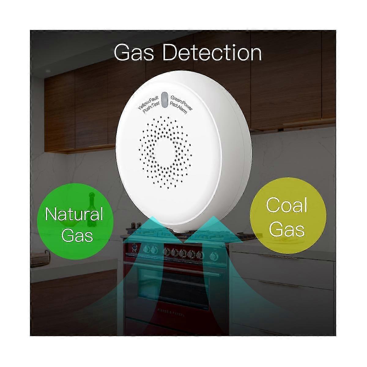 Smart Zigbee Detector de scurgeri de gaze Senzor combustibil Tuya Smart Home Security Sistem de alarmă Smart Life Tuya App