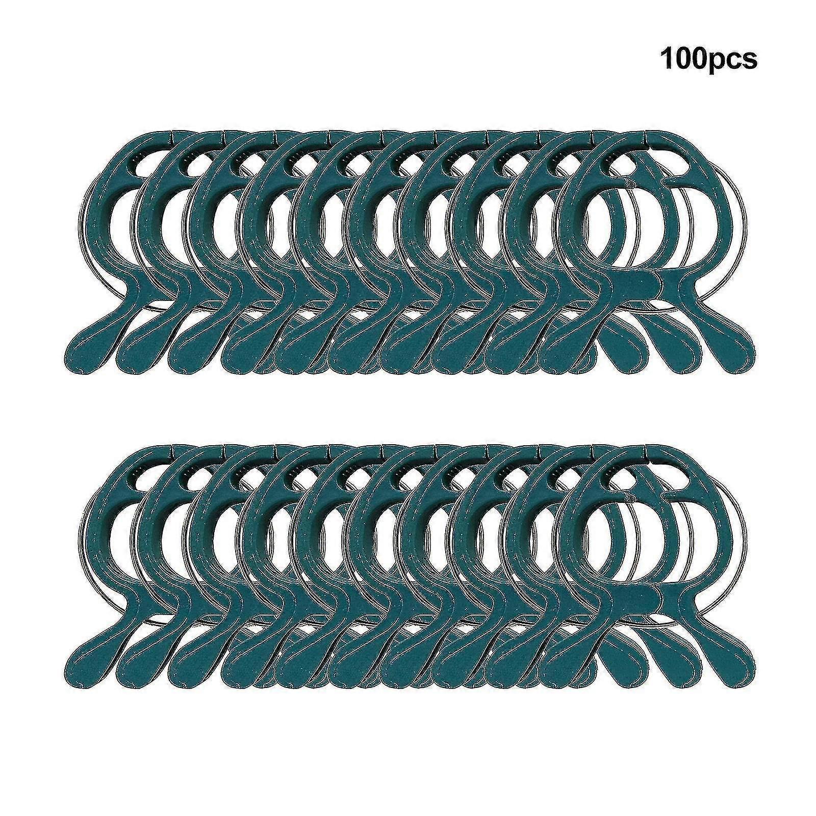 New 2023 Plant And Vine Support Tomatoes Green Plastic Cucumbers Lever Loop Clamp Holding Stems Easy To Pinch 2023 Hotsale!