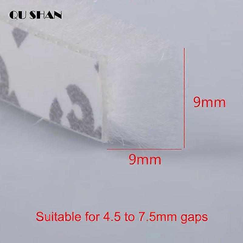 5/10M Door Window Sealing Brush Strip Soundproof Weather Stripping Seal For