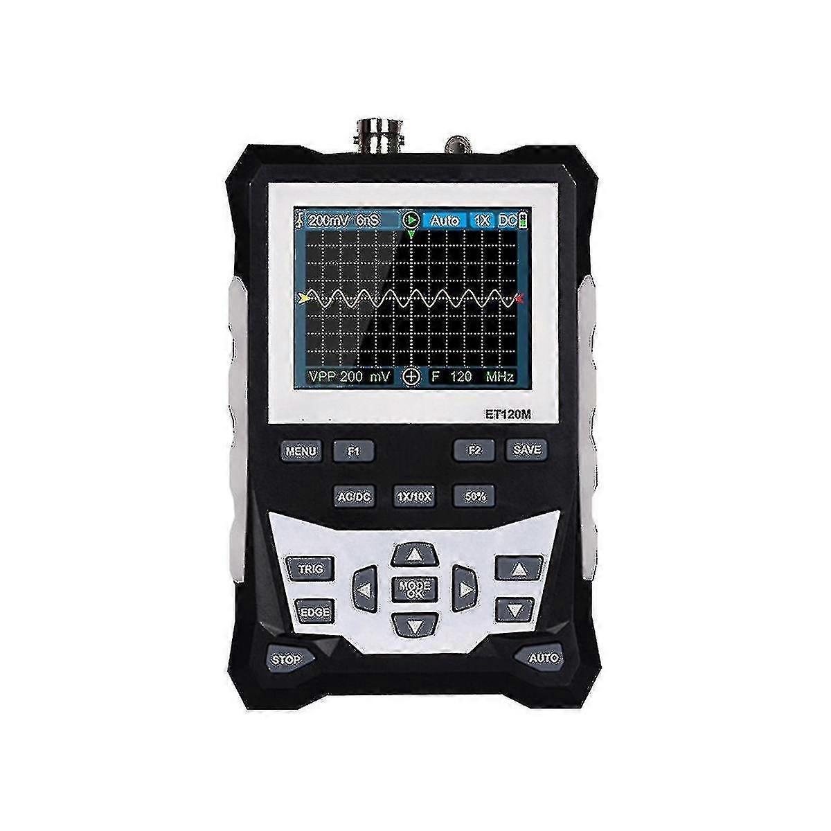 Et120m Handheld Oscilloscope 120mhz Color Analog Oscilloscope Sampling Rate Professional Tool