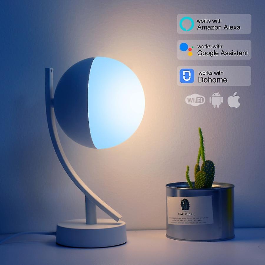 Rgb Led Desk Lamps 7w Smart Voice Led Control Wifi App Remote Dimmable Bedroom Table Night Lights Work With Alexa Google Home