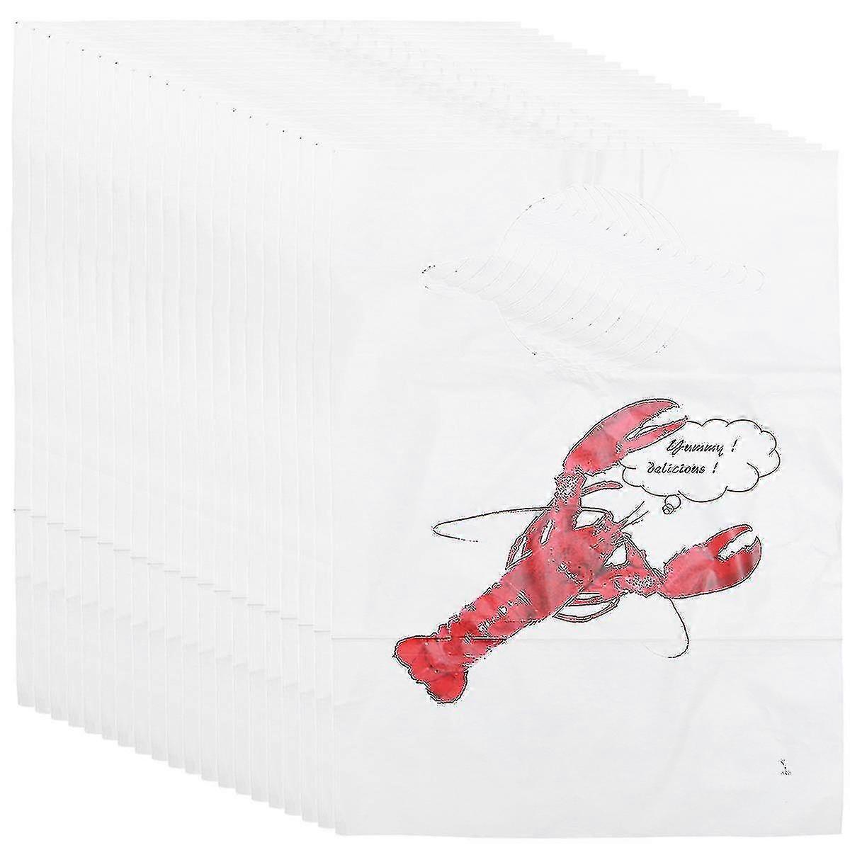 100 قطعة مريلة للبالغين المحمولة ساحة جراد البحر المرايل يمكن التخلص منها الكبار المئزر مطعم يمكن التخلص منها جراد البحر مآزر- شينهان