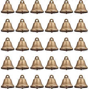 30 Pcs 38mm Antique Bronze Jingle Bells Vintage Small Bell for Wedding Home Decoration Christmas Decorations Ornaments Making Burglar Wind Bells