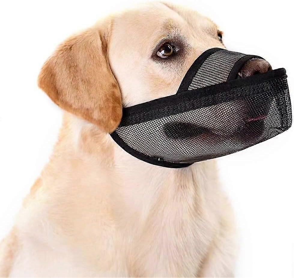 Dog Muzzle, Pet Muzzle Soft Mesh Covered Muzzles with Adjustable Straps for Pointed Mouth Dog Anti-Biting Anti-Barking Licking