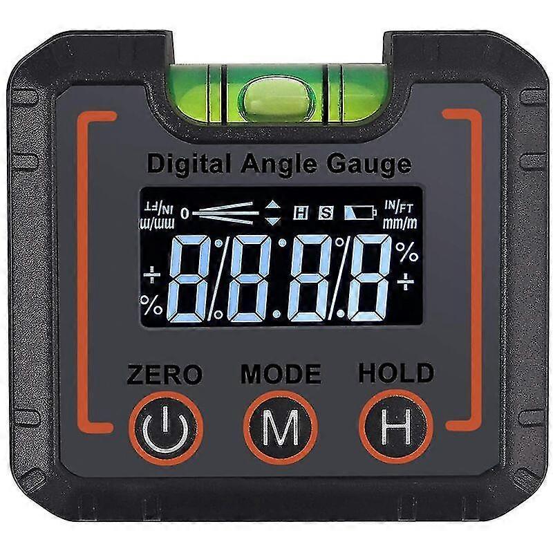 Digital Lcd Inclinometer With Horizontal Bubbles, Protractor Inclined Box, Angle Finder Digital Magnetic Angle Gauge Level, Protractor, Bevel Gauge