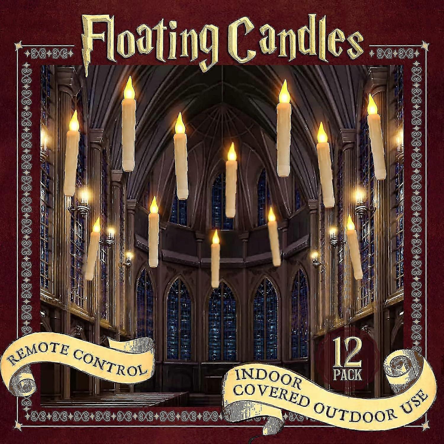 Halloween Decor Floating Led Candles With Remote Control Newway